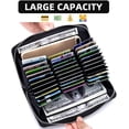 thumbnail image 3 of LHSHID Credit Card Wallet Leather RFID Blocking Card Holder Large Capacity Travel Phone Wallet with 36 Card Slots, 3 of 7