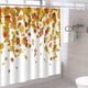 thumbnail image 1 of Cortina de baño con diseño de calabaza y hoja de arce. Impermeabilizante, resistente a perforaciones, ideal para mamparas o puertas de ducha., 1 of 6