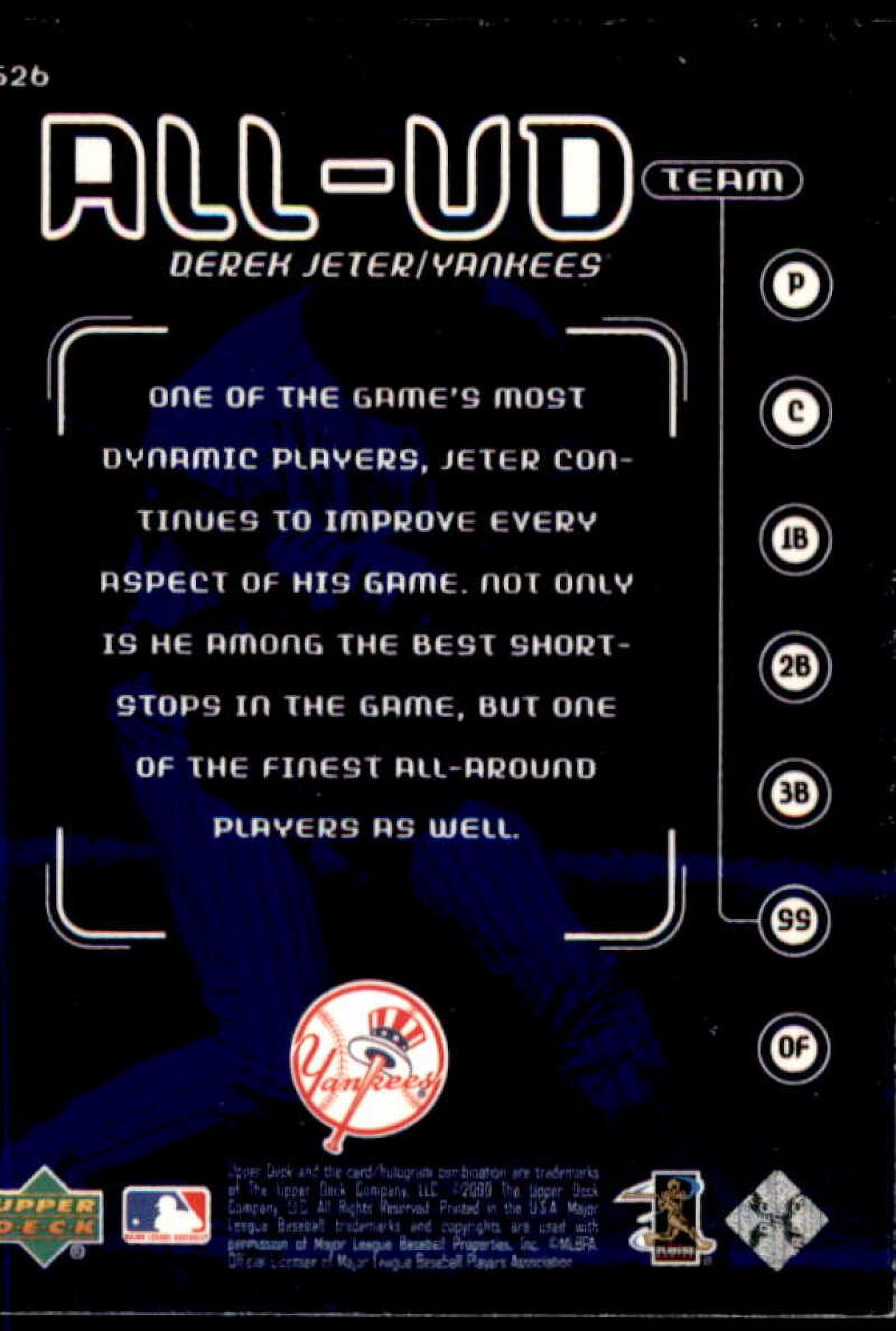 Derek Jeter AUT Card 2000 Upper Deck #526