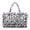 Purple Leopard Butterfly Print, variant on Garronmavis Pink Butterfly Print Large Quilted Duffle Bag for Women, Weekender Travel Bag Carry On Overnight Bag, Lightweight Gym Dance Tote with Zipper Pockets