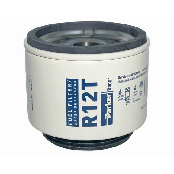 Genuine Racor R12T Spin-On Fuel Filter For Series 120, 10 Micron