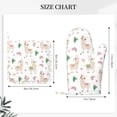 thumbnail image 2 of Oven Mitts and Pot Holders Sets, Cactus Feminine Cute Alpaca Heat Resistant Silicone Oven Non-Slip Oven Gloves Mittens Hot Pads for Kitchen, Cooking, Baking, Grilling, 2 of 5