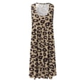 thumbnail image 4 of SMihono Robe d'Été Grande Taille pour Femmes 2023 Mode Décontractée Imprimée Sans Manches Col Rond, 4 of 6