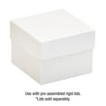 thumbnail image 3 of Box Partners Deluxe Gift Box Bottoms 4" x 4" x 3" White 50/Case DGB443W, 3 of 5