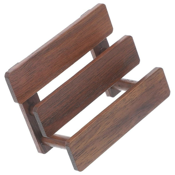 Worgeous Wooden Doll House Furniture 3 Tier Display Rack Miniature Wooden Storage Rack Model