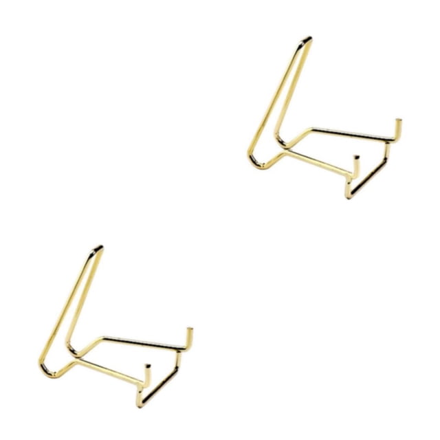 kurtrusly Contemporary Iron Ores Stone Display Stand Chic Rock Holder Base Home Office Decor Golden M 2Set