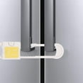 thumbnail image 5 of MEIBUTYUP 4-Pack White Sliding Cabinet Locks Child Safety Latches for Kitchen Cupboards, Secure and Easy to Use, 5 of 8