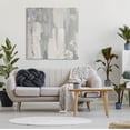 thumbnail image 2 of Grey Brushed Abstract Arrangement Abstract Painting Gallery Wrapped Canvas Print Wall Art, 2 of 7