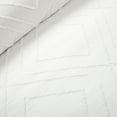 thumbnail image 2 of Lush Decor Diamond Clip Jacquard Duvet Cover White 3Pc Set Full/Queen, 2 of 10