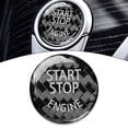 thumbnail image 2 of Carbon Fiber Car Cap Sticker for BMW Keyless Start Stop Button 1 2 3 4 5 6 7 X3, 2 of 11