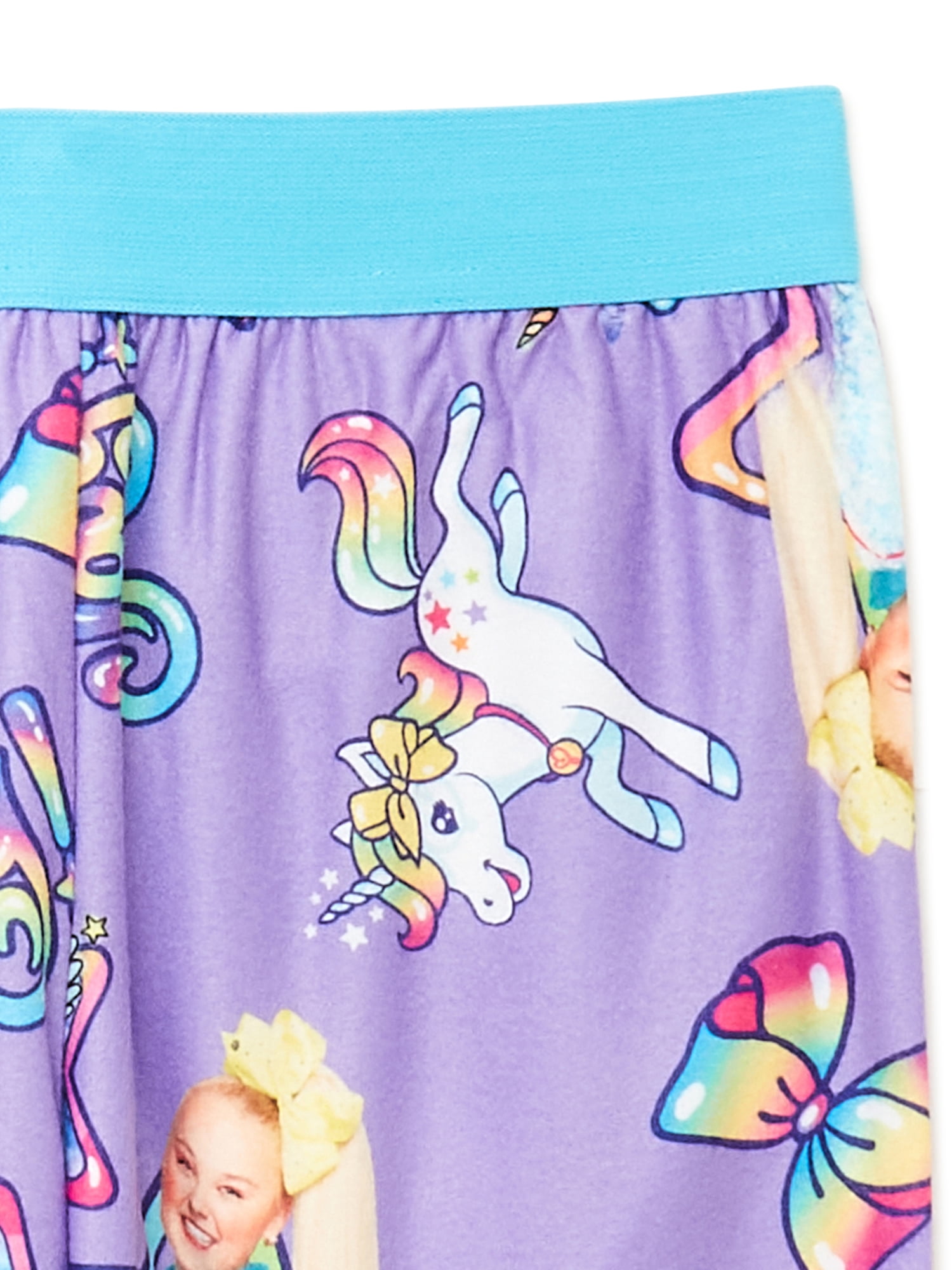 JoJo Siwa Girls' Pajama Pants, 2-Pack, Sizes 4-12