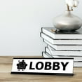 thumbnail image 3 of Lobby Sofa Black Frame, Desk Sign (2x8¨), 3 of 3