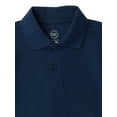 thumbnail image 3 of Wonder Nation Toddler Boys School Uniform Short Sleeve Pique Polo Shirt, 2-Pack, Sizes 2T - 5T, 3 of 3