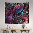 thumbnail image 2 of Junzan Artistic Colorful Bird Tapestry Wall Tapestry Home Decor for Room 60X51 Inches, 2 of 6