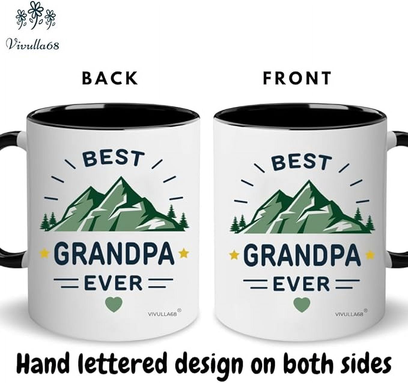 Best Grandparents Mugs Coffee Set Gift, Present Grandma Grandpa Cups, Gifts Ideas From Grandkids, Grandchildren, New Grandparent Announcement Christmas Valentine Birthday, Baby Reveal for Nana Papa