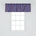 thumbnail image 2 of Ambesonne Alien Window Valance, Space Characters Galaxy, 54" X 18", Multicolor, 2 of 3