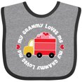 thumbnail image 3 of Inktastic My Grammy Loves Me Valentine Truck Boys or Girls Baby Bib, 3 of 4