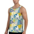 thumbnail image 2 of Xecao Cute Poodle Dog Men's Tank Top Workout Quick Dry Sleeveless Gym Jogging Muscle Shirts Summer Swim Beach Tops, 2 of 9
