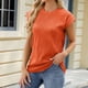 thumbnail image 5 of Fiudx Camisetas para Mujer Camiseta Informal de Manga Corta con Cuello Redondo Liso a La Moda para Mujer, 5 of 7