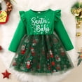 thumbnail image 2 of XIYNBAOK Baby Girl First Christmas Outfit Boys 5t Christmas 24 Month Girl Clothes New Year Outfit Toddler Girl Coming Home Outfit Girl New Years Baby, Green 18-24 Months, 2 of 9