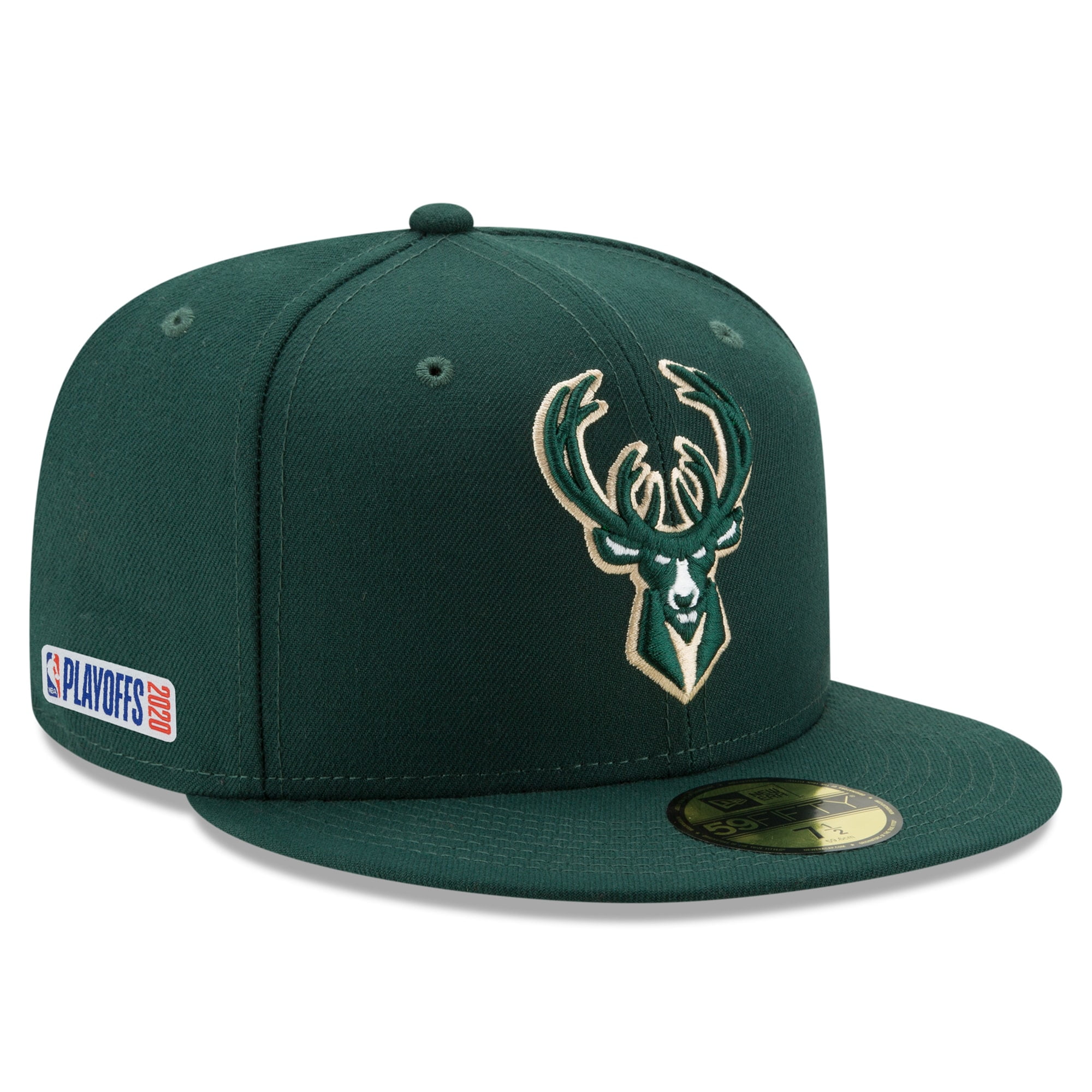 Milwaukee Bucks New Era Nba Playoffs Bound 59fifty Fitted Hat Green Walmart Com