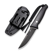 CIVIVI 4.07" Drop-Point D2 Blade Fixed Blade Tactical Knife, with Black Lanyard C19046-3