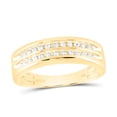 thumbnail image 2 of 14Kt Yellow Gold 5/8 Ctw Natural Diamond Square Trio Set, Womens Size: 9 / Mens Size: 11, 2 of 3
