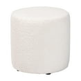 thumbnail image 2 of Baxton Studio Tori Modern and Contemporary Ivory Boucle Upholstered Ottoman, 2 of 7