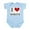 Sky Blue, variant on CafePress - I Love Robots Infant Creeper - Baby Light Bodysuit, Size Newborn - 24 Months