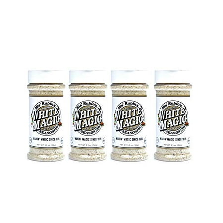 Gourmet All-Purpose Seasoning (5 oz.) - 4-Pack Original White Magic Dry Rub Spice Powder Best Served on Seafood, Vegetables, Grilled Chicken, Boneless Pork Chops, and (Best Veggies For The Grill)