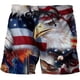thumbnail image 1 of Pantalones cortos con estampado 3D de bandera nacional de EE. UU. Y Reino Unido para hombre, ropa de calle informal a la moda, pantalones cortos de playa, ropa deportiva masculina, nuevo Fivean unisex, 1 of 2
