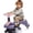 Purple+Pink, variant on iYofe 6V Ride on Wiggle Car with Pedal, Retractable 2 in 1 Wiggle Car for Kids Boys Girls with Flashing Wheels, Bluetooth, Toddlers Ride on Toy Swing Car for Ages 3 and Up, Purple