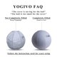 thumbnail image 4 of Yogivo Silla De Bola Para Sentarse Para Oficina Y Hogar, Pilates, Ejercicio, Pelota De Yoga Con Cubierta Para Equilibrio, Estabilidad Y Fitness, Asiento Ergonómico De Pelota De Ejercicio Con Asa Y Bom, 4 of 5