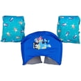 thumbnail image 1 of Chaleco Salvavidas SwimWays Azul Aprobado por la Guardia Costera para Niños 33 a 55 Libras, 1 of 7