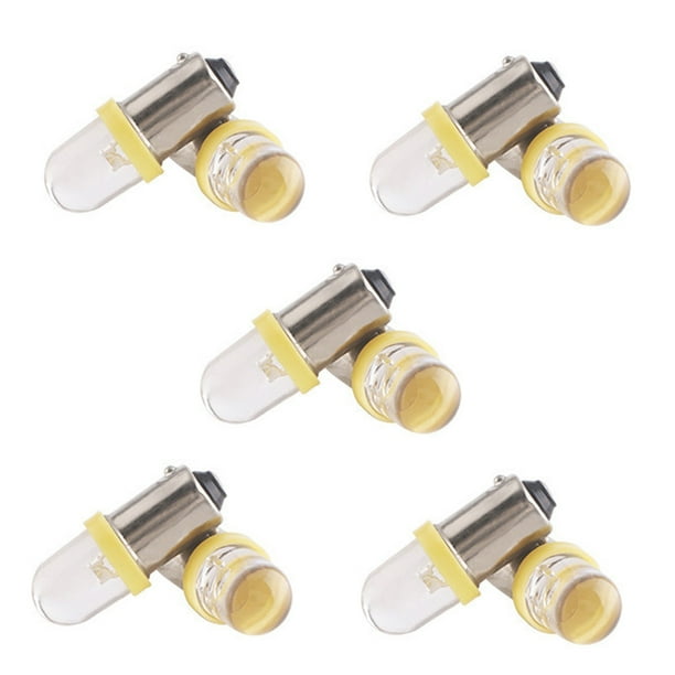 Speravity 10 piezas de luz para salpicadero de coche, 12V, indicador de Panel de instrumentos, lámpara lateral, bombilla de cuña, modificación, placa de Bombillas para automóviles Luz amarilla Speravity VI018086-05B
