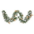 thumbnail image 3 of Northlight Flocked Pine and Ornaments Artificial Christmas Garland - 10' x  15" - Unlit, 3 of 9