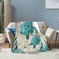 thumbnail image 4 of Sea Turtle Blanket Ocean Super Soft Fleece Throw Blanket Cozy Warm Blanket for Couch Bed Sofa 50" x 40", 4 of 6