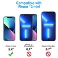 thumbnail image 3 of Protector de pantalla de privacidad JeTech para iPhone 13 mini de 5,4 pulgadas, paquete de 2, 3 of 7