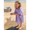 thumbnail image 4 of BemeyourBBs Toddler Baby Girls Boys Swim Cover Up Swimwear Poncho Kids Swimsuit Coverup Waffle Knit Beach Bathing Suit Bathing Robe Short Sleeve Hooded Coverups Beachwear Wrap, 4 of 9