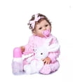 thumbnail image 3 of Muñeca Bebé Silicona Bebé Reborn Para Niñas Auxtoo rosa, 3 of 4
