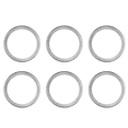 thumbnail image 1 of 6X Engine Start Storage Switch Button Ring Trim Cover for Land Sport 2014-2018 - L405,6 x Engine Start Cover,Silver, 1 of 5