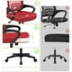 thumbnail image 5 of Silla de oficina Yaheetech, moderna, ergonómica, con respaldo medio, roja, 5 of 9