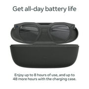 Oakley Meta HSTN, Black, Clear Lenses | Smart AI Glasses, Camera, Audio, Video Recording
