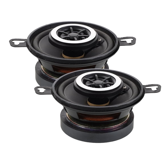 ETHZZLE 2-Pack Compact Black Car Speakers - Automotive Audio Stereo System for Enhanced Sound