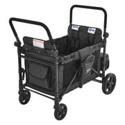 VEVOR 4-Seater Collapsible Wagon Stroller – Push/Pull Quad for Kids, 330 lbs Capacity, Ideal for Camping