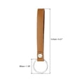 thumbnail image 2 of Uxcell Leather Keychain Key Ring Chain Ring Universally Key Holder Accessories for Men and Women Dark Brown 2 Pack, 2 of 6