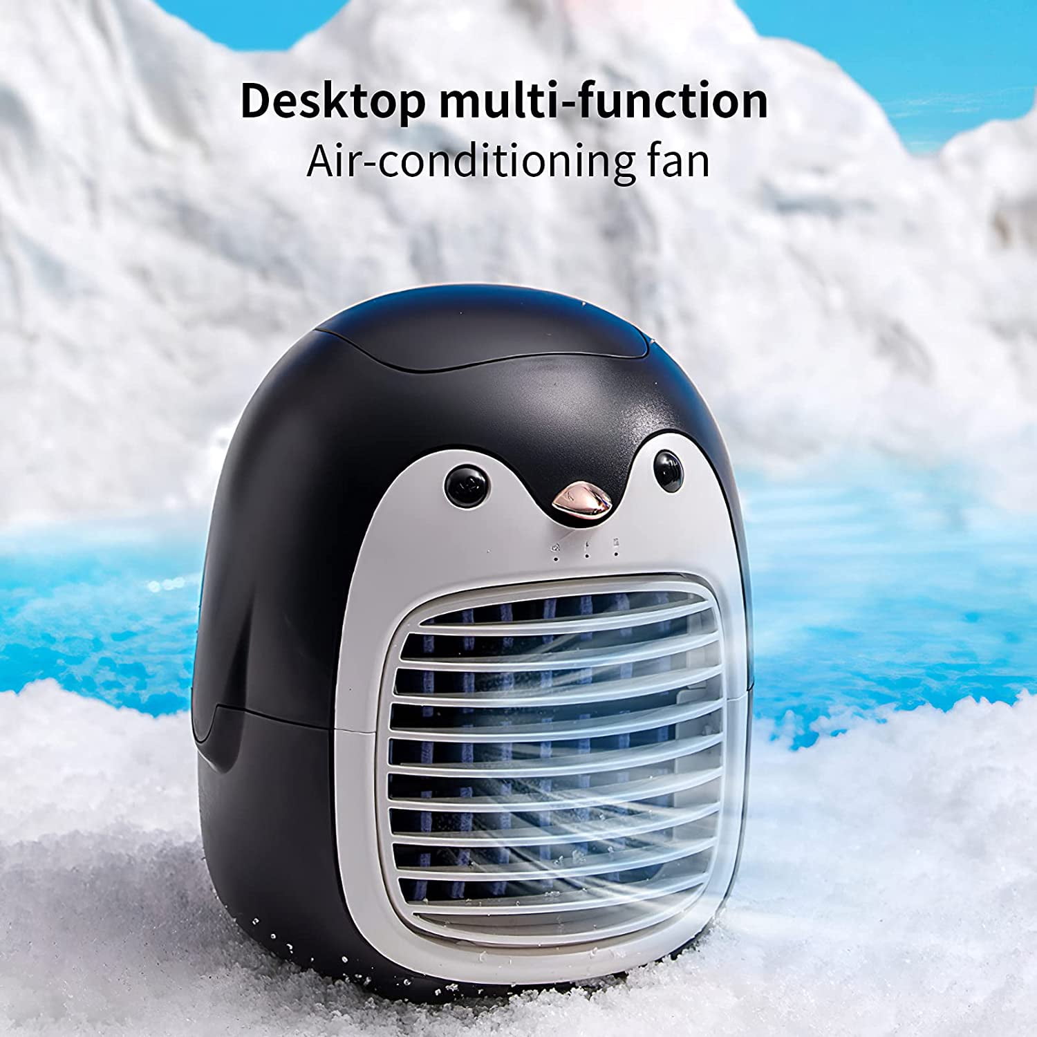 Cute penguin portable air conditioner 