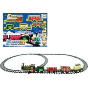 Express Train Set with Tracks Toy - Battery Operated Classic Train Building Kit
