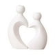 thumbnail image 1 of Jarrones de flores de 2 PCS Decoración del día de Valentín Estatuas de pareja romántica esculturas abstractas para el estante de entrada Aniversario, 1 of 9