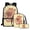 Capybara, variant on Yuyamidu Cute Axolotl Kids Backpack Set 3 in 1, 17 Inch School Backpack with Lunch Bag and Pencil Case, Large Capacity Bookbag for Boys Girls, Elementary Middle School